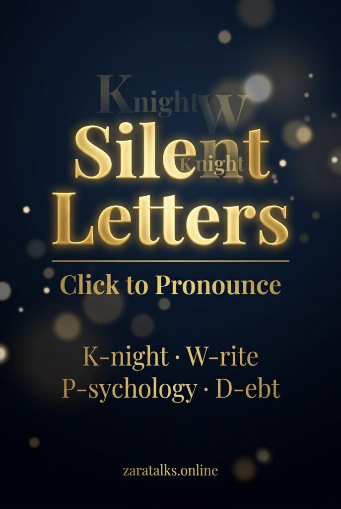 Silent Letters - Click To Pronounce